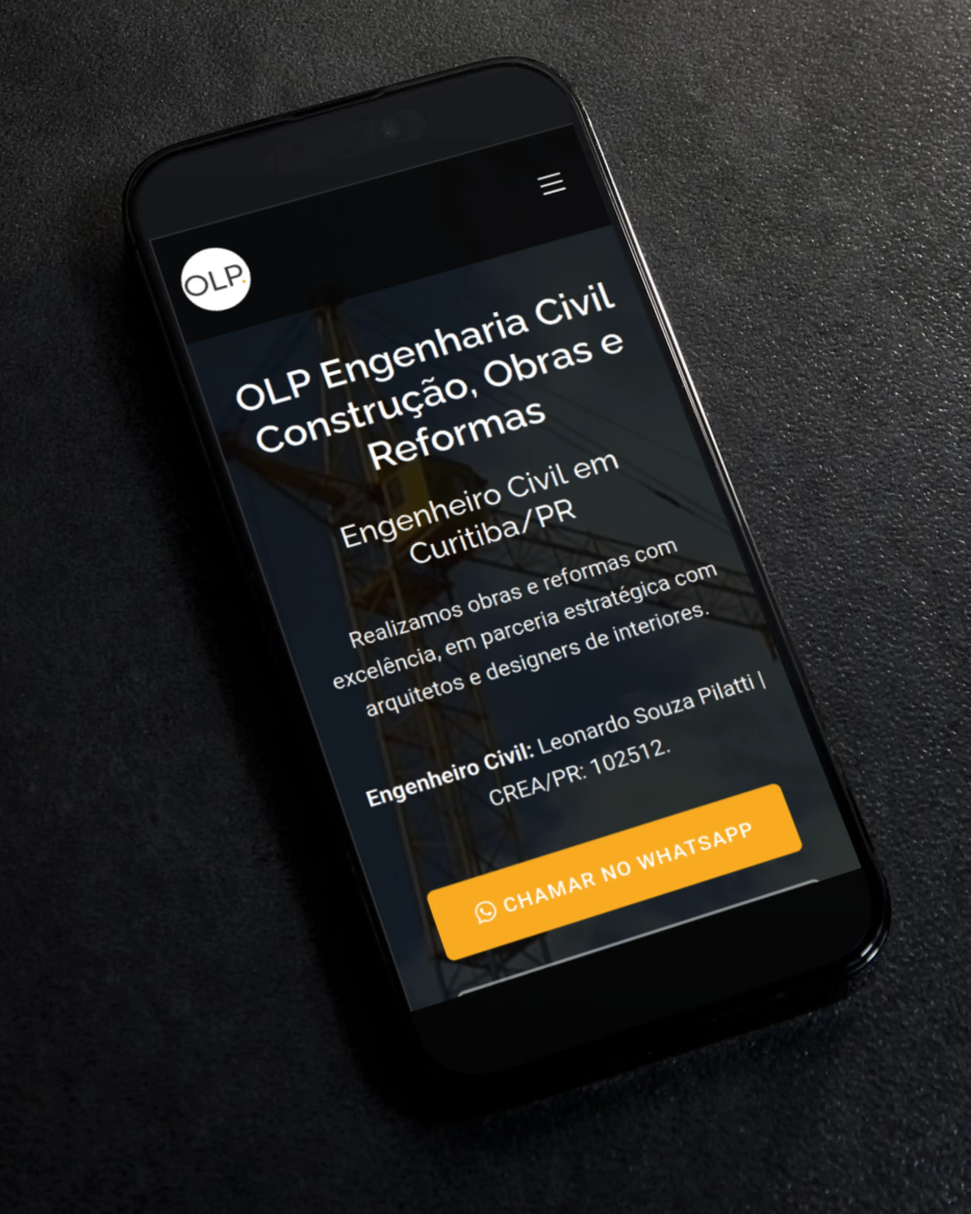 Criação de Sites - OLP Engenharia Civil
